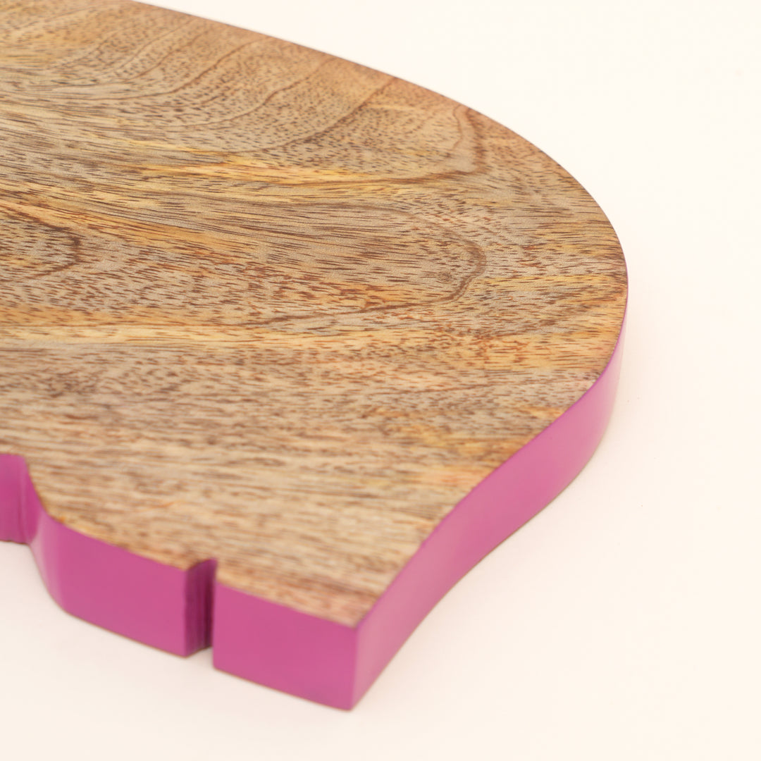 Guinea Pig Mango Wood Serving Board with Colour Edge