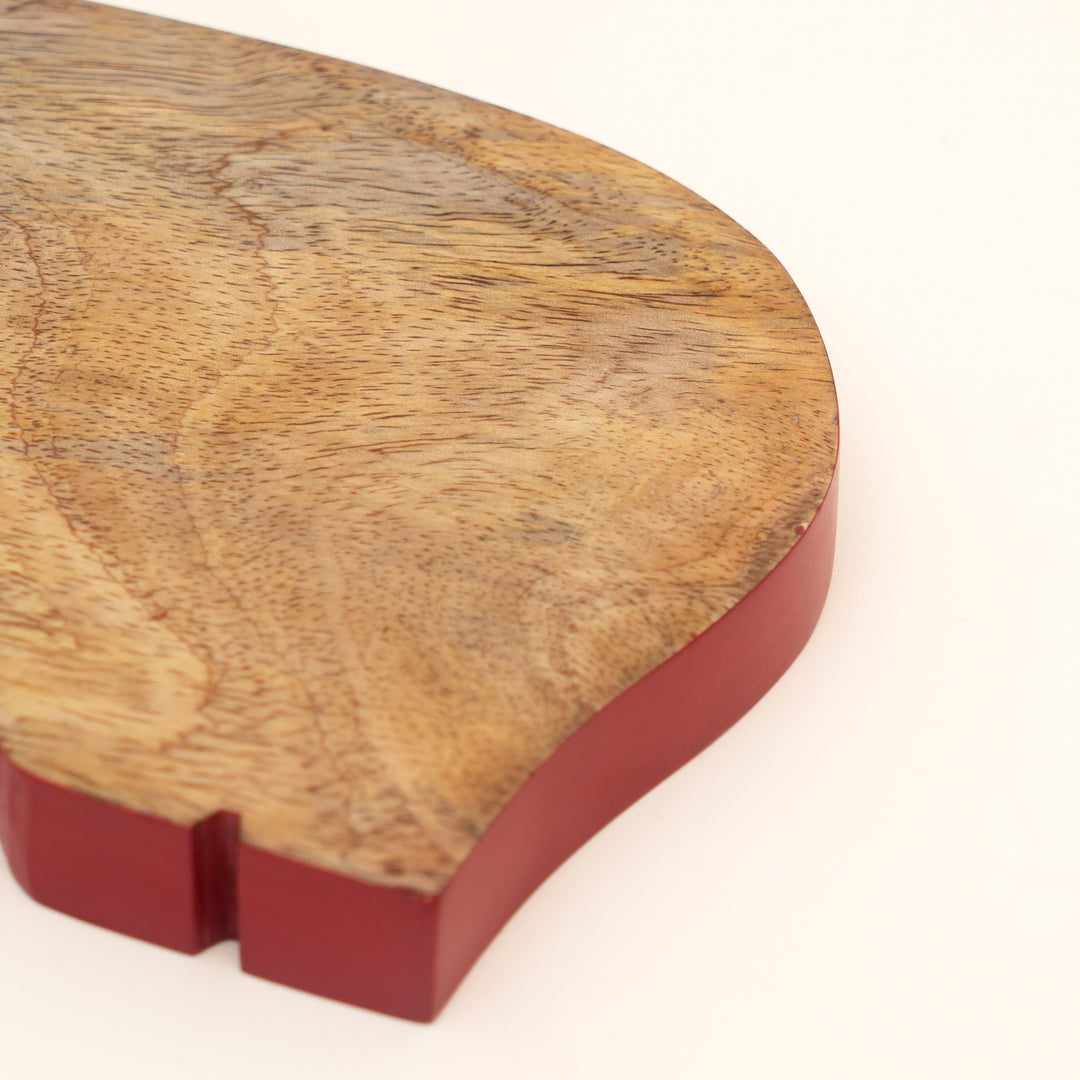 Guinea Pig Mango Wood Serving Board with Colour Edge