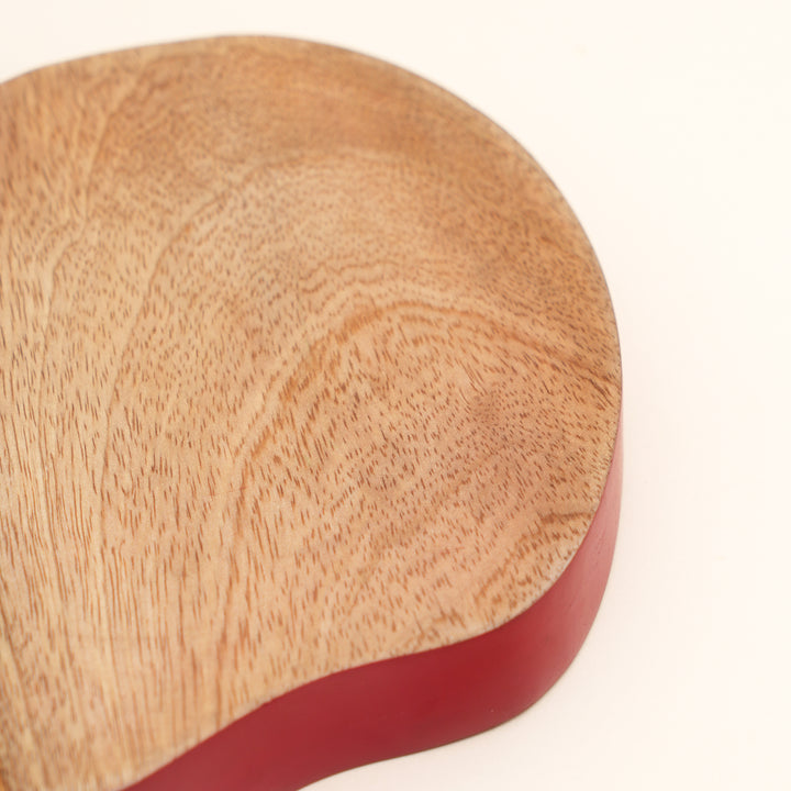 Apple Mango Wood Serving Board with Colour Edge Trim