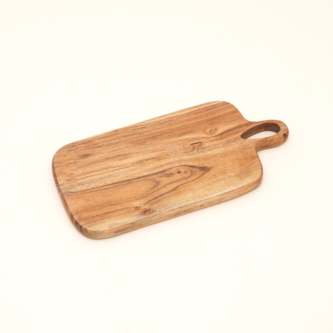 Loop Grid Chopping Board in Natural Acacia Wood 20x40 cm