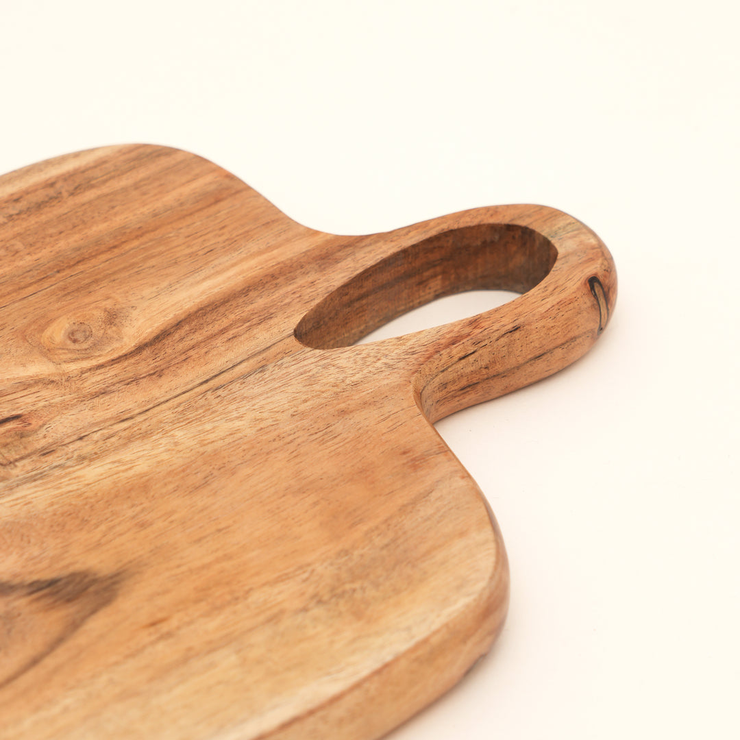 Loop Grid Chopping Board in Natural Acacia Wood 20x40 cm
