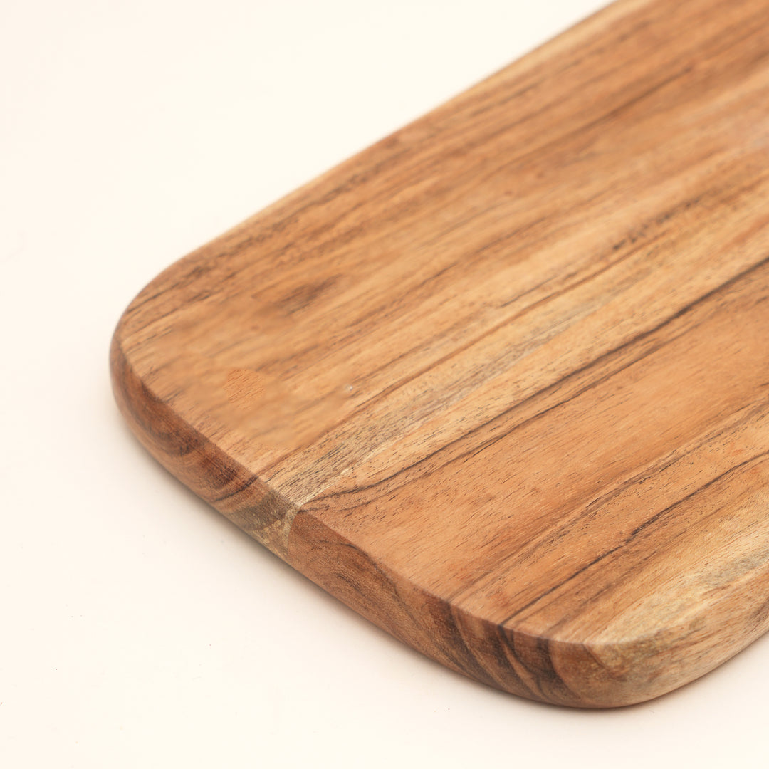 Loop Grid Chopping Board in Natural Acacia Wood 20x40 cm
