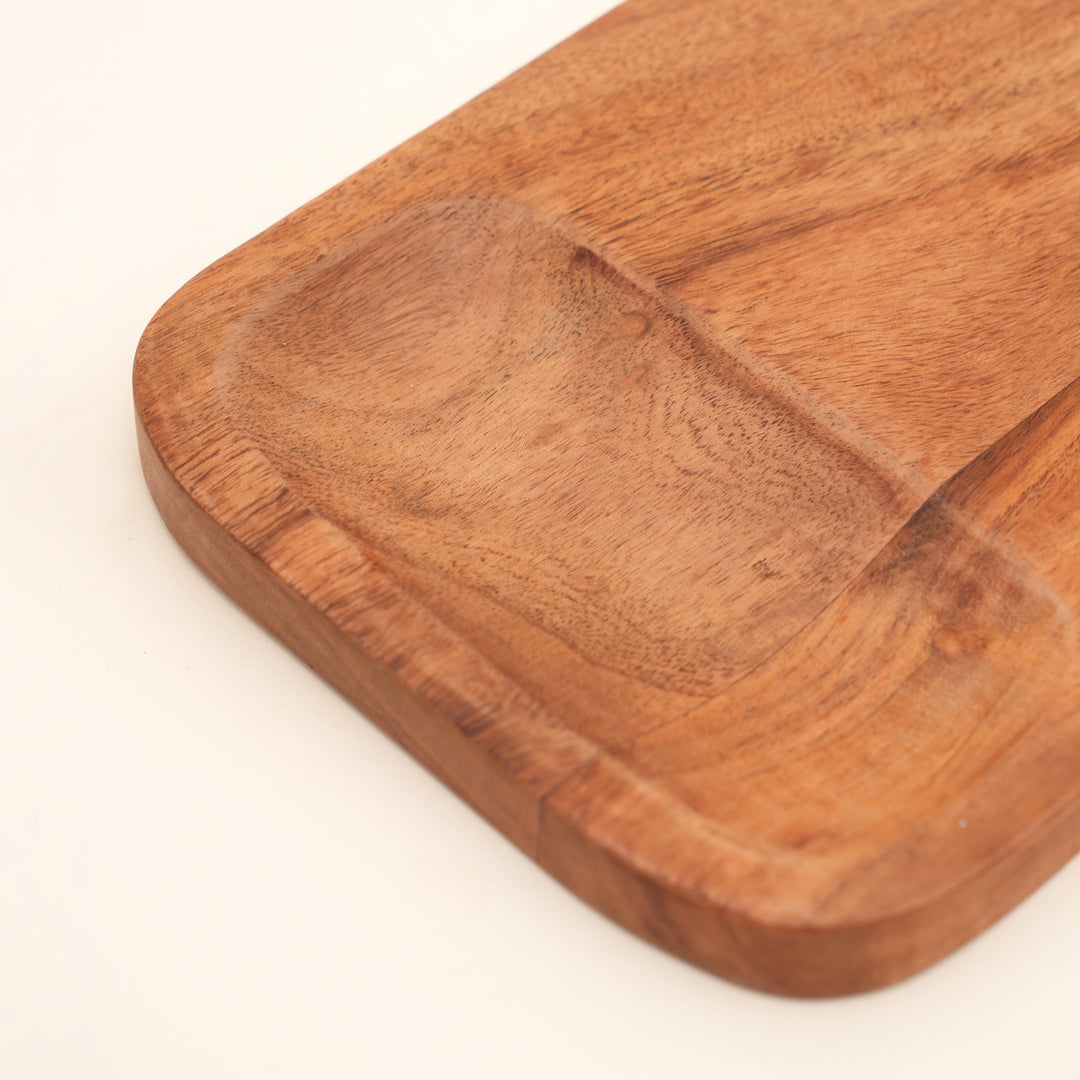 Acacia Wood Serving & Chopping Board with Grip Handle