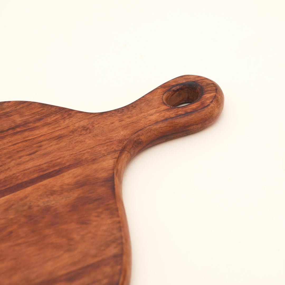 Rustic Loop Chopping Board in Acacia Wood 22x32 cm