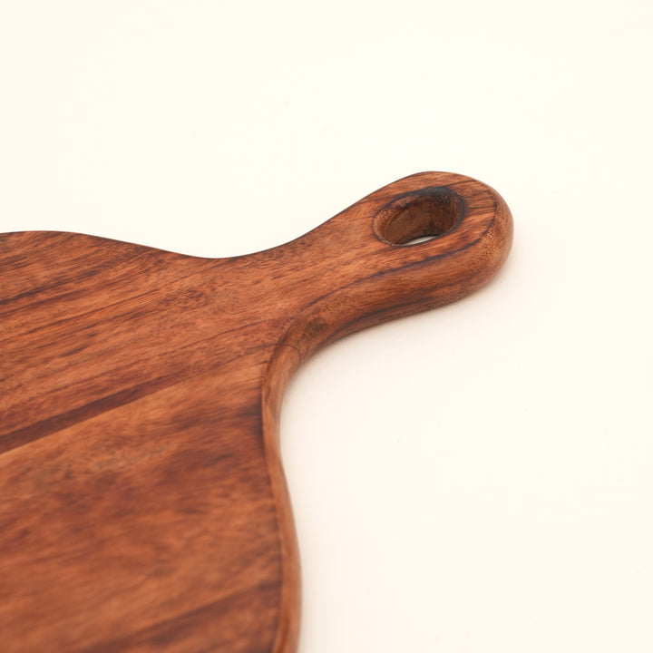 Rustic Loop Chopping Board in Acacia Wood 22x32 cm