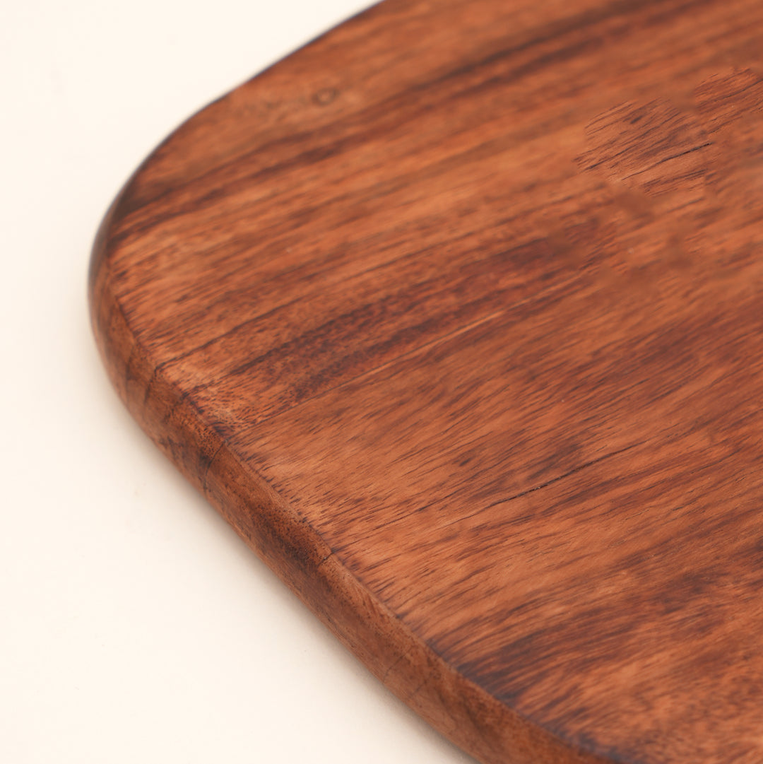 Rustic Loop Chopping Board in Acacia Wood 22x32 cm