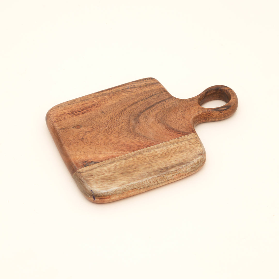 Timber Craft Chopping Board in Natural Acacia Wood 15x22 cm