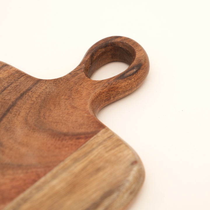 Timber Craft Chopping Board in Natural Acacia Wood 15x22 cm