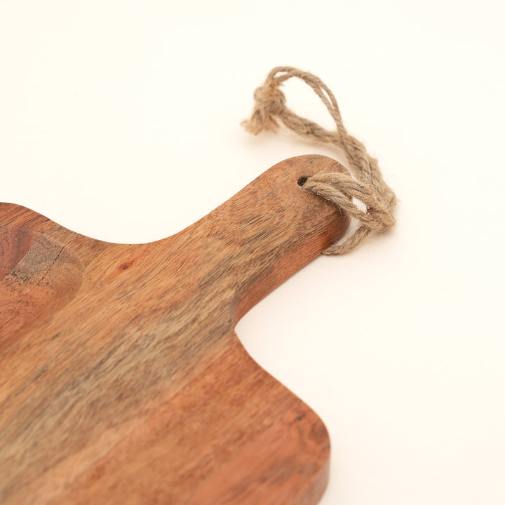 Classic Acacia Wood Chopping Board with Handle 20x45cm