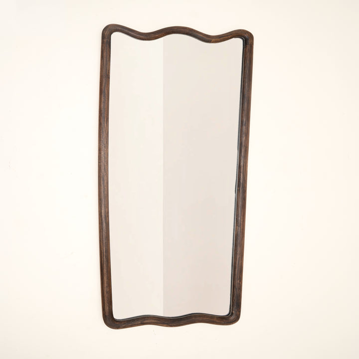 Soft Wave Full Length Mirror in Solid Mango Wood 80x180 cm