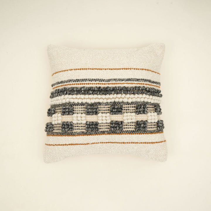 Colorful Multi Handwoven Cushion Cover – Handmade Textured Home Accent