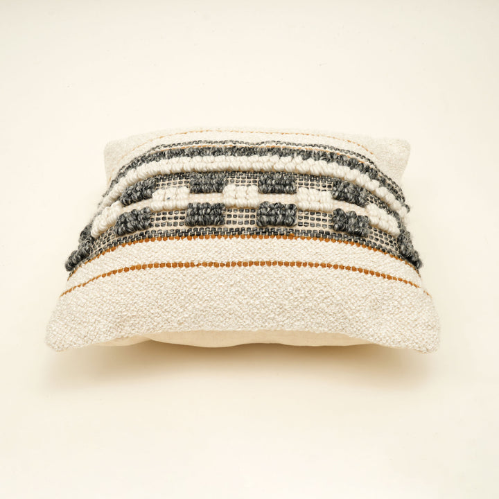 Colorful Multi Handwoven Cushion Cover – Handmade Textured Home Accent