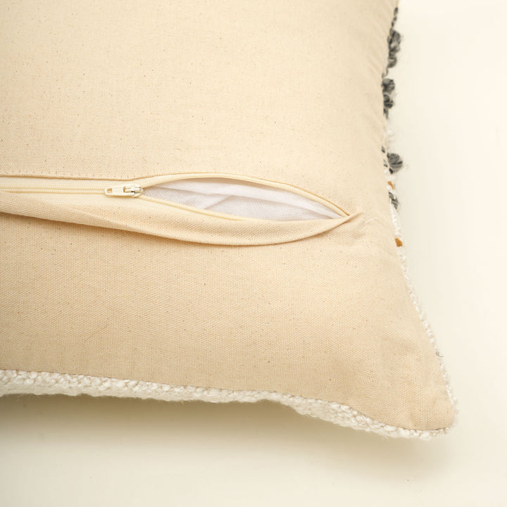 Colorful Multi Handwoven Cushion Cover – Handmade Textured Home Accent