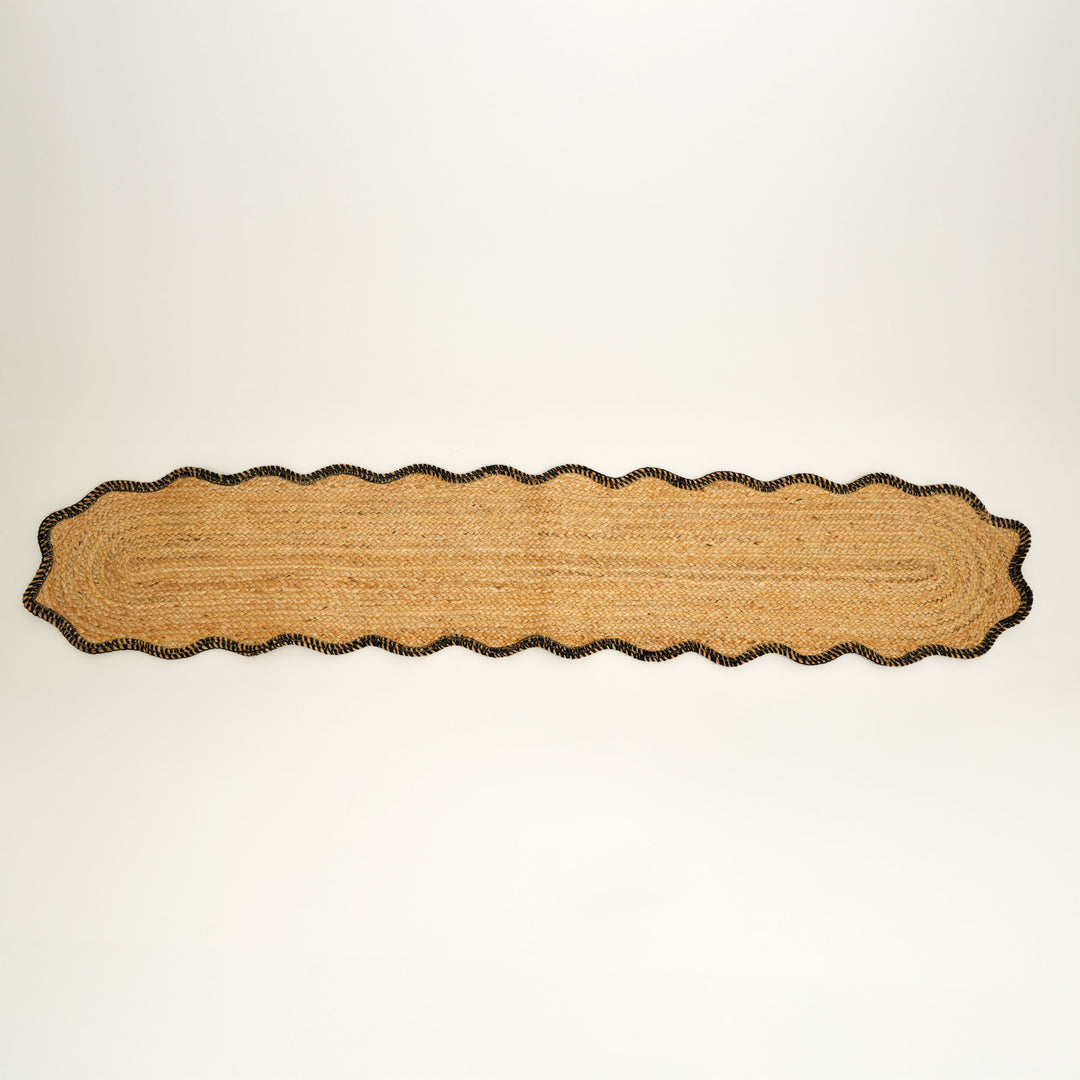 Charcoal Jute Braided Table Runner – 14x72 in | Eco-Friendly Rustic Dining Decor for Modern & Farmhouse Homes