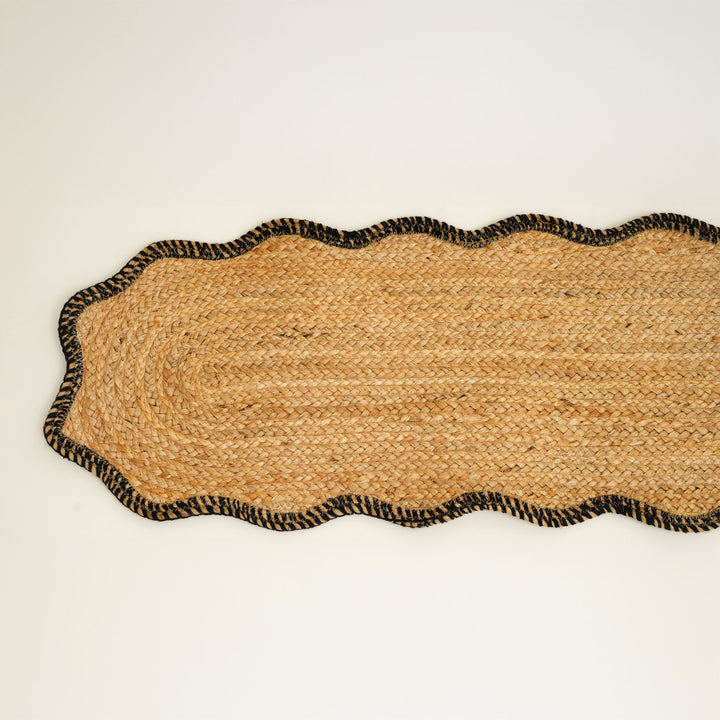 Charcoal Jute Braided Table Runner – 14x72 in | Eco-Friendly Rustic Dining Decor for Modern & Farmhouse Homes