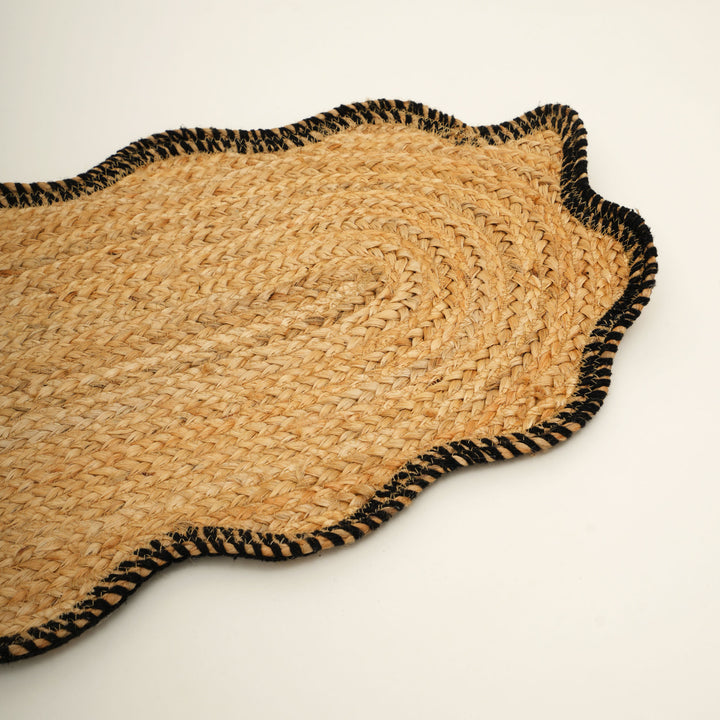 Charcoal Jute Braided Table Runner – 14x72 in | Eco-Friendly Rustic Dining Decor for Modern & Farmhouse Homes