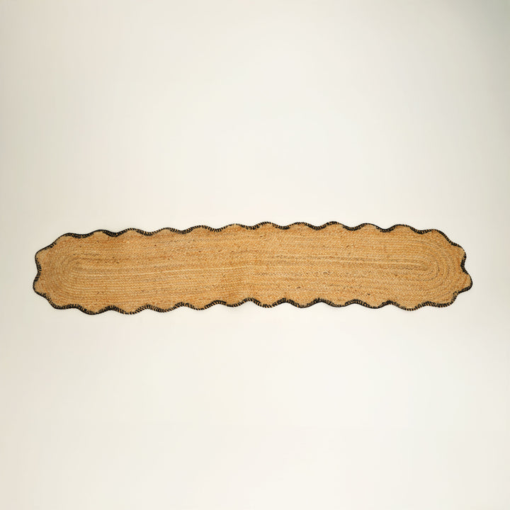 Charcoal Jute Braided Table Runner – 14x72 in | Eco-Friendly Rustic Dining Decor for Modern & Farmhouse Homes