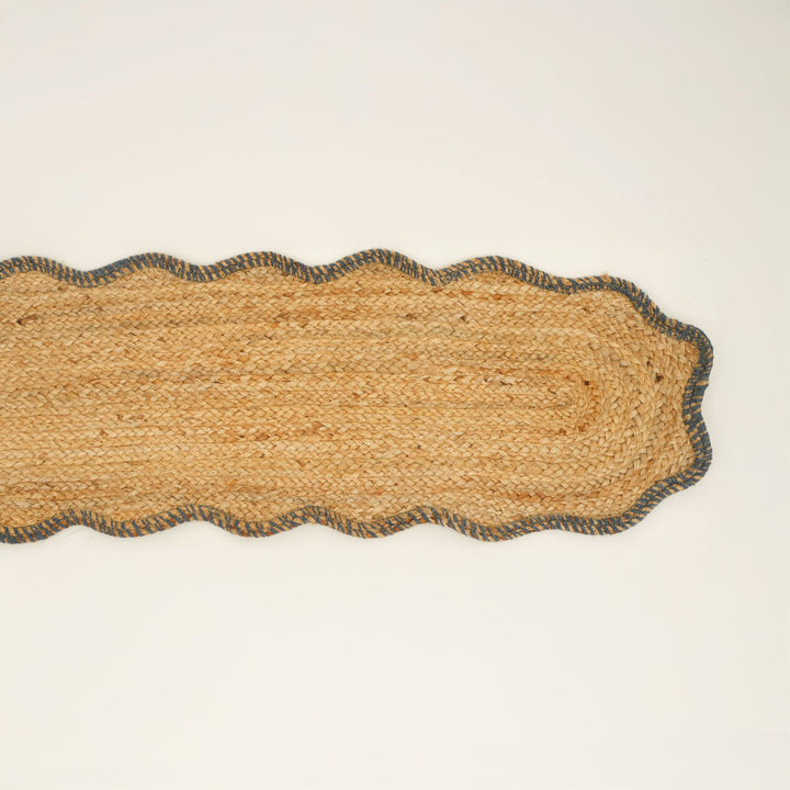 Grey Jute Braided Table Runner 14x72 in – Handcrafted Eco-Friendly Dining Decor