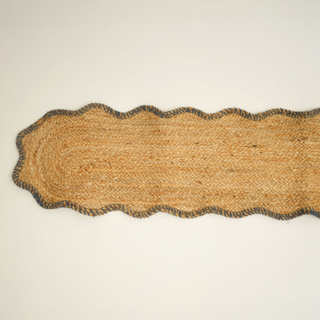 Grey Jute Braided Table Runner 14x72 in – Handcrafted Eco-Friendly Dining Decor