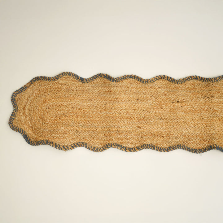 Grey Jute Braided Table Runner 14x72 in – Handcrafted Eco-Friendly Dining Decor