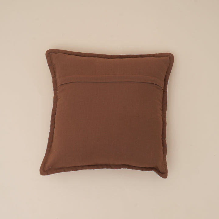 Palm Tree Embroidered Cotton Cushion with Filler 46cm