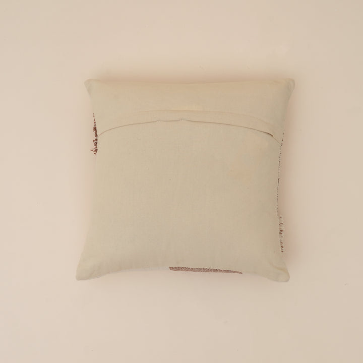 Terra Woven Pattern Cushion | Slub Yarn Cotton Decorative Pillow