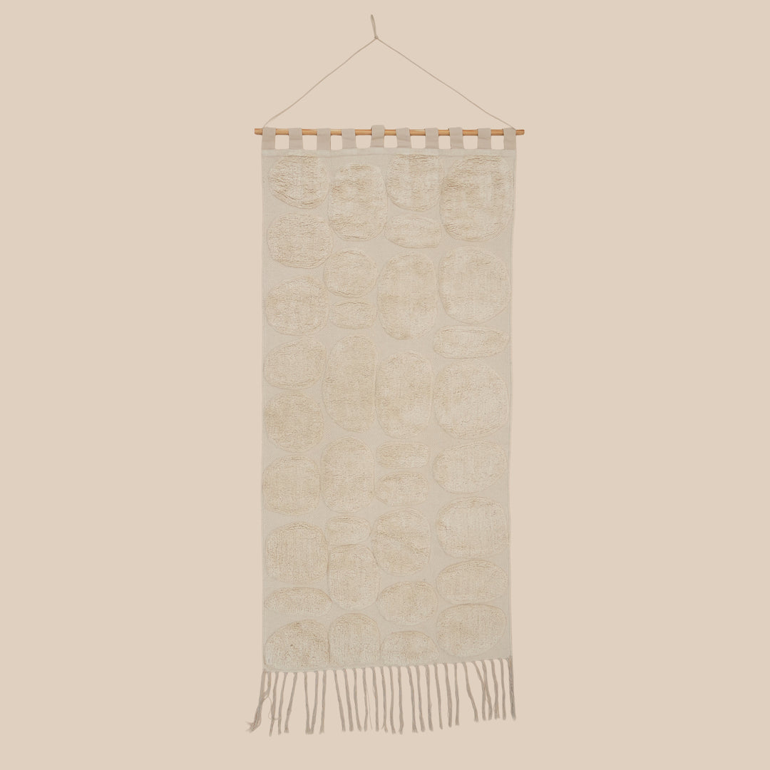 Pebble Harmony Tufted Wall Hanging | Cotton Textile Art