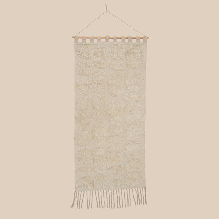 Pebble Harmony Tufted Wall Hanging | Cotton Textile Art