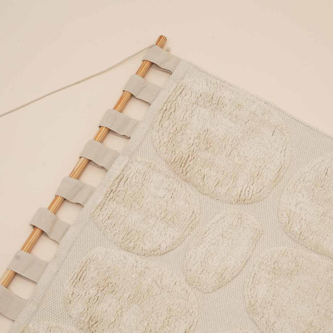 Pebble Harmony Tufted Wall Hanging | Cotton Textile Art