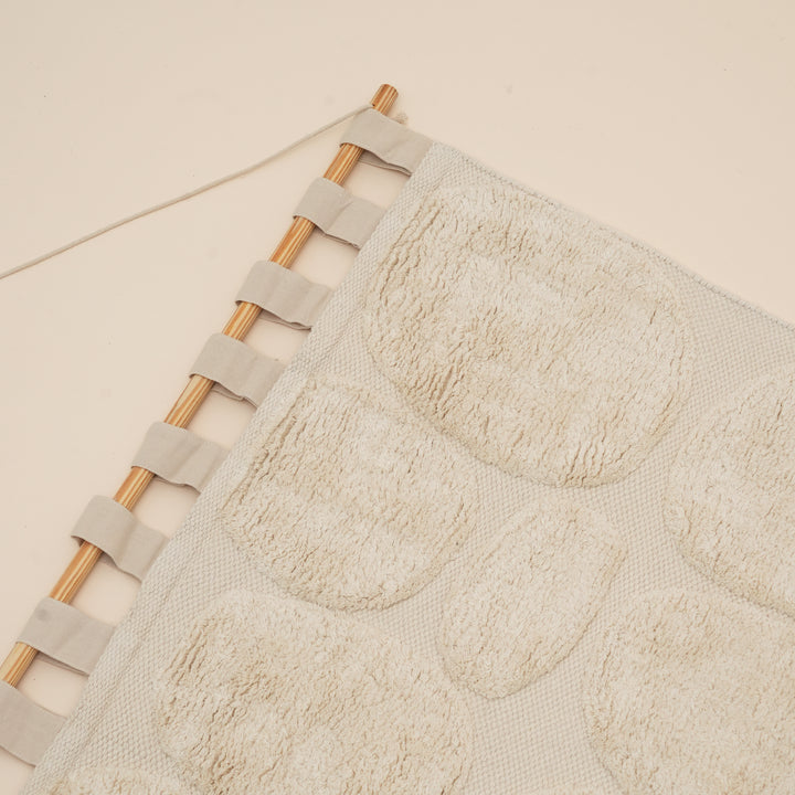 Pebble Harmony Tufted Wall Hanging | Cotton Textile Art