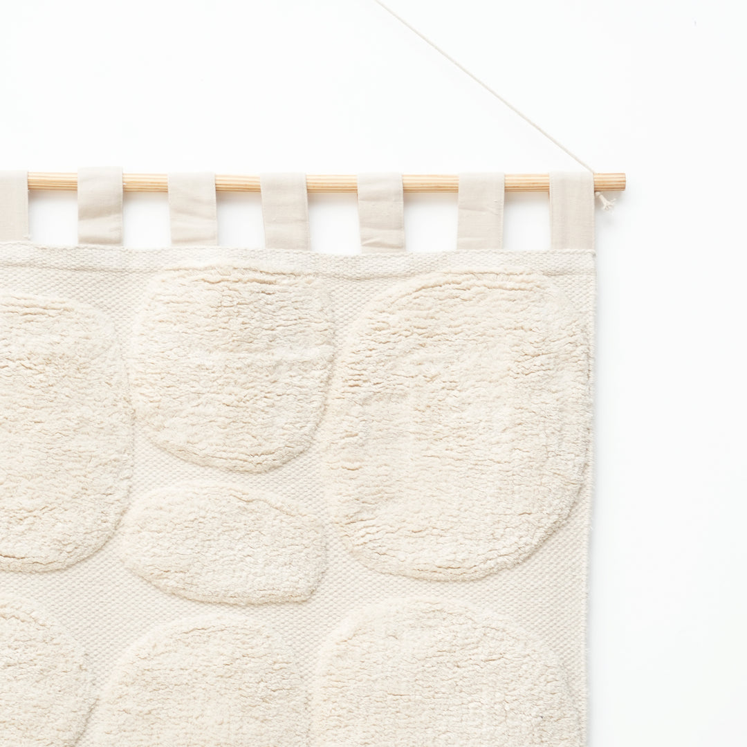 Pebble Harmony Tufted Wall Hanging | Cotton Textile Art