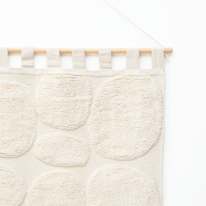 Pebble Harmony Tufted Wall Hanging | Cotton Textile Art