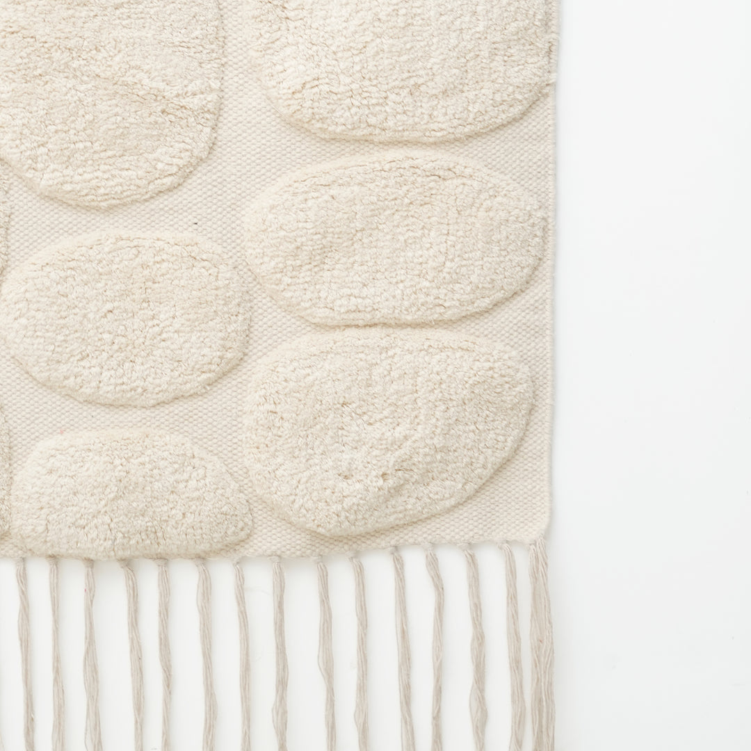 Pebble Harmony Tufted Wall Hanging | Cotton Textile Art