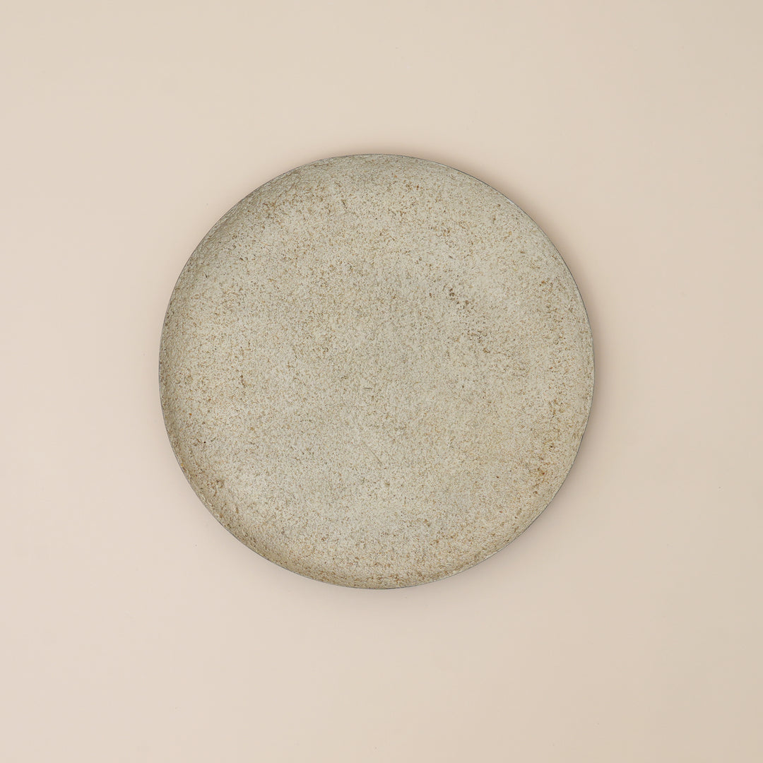 Artisanal Coupe Platter with High Rim – Round Iron Serving & Decorative Tray