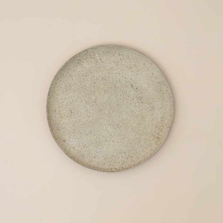 Artisanal Coupe Platter with High Rim – Round Iron Serving & Decorative Tray