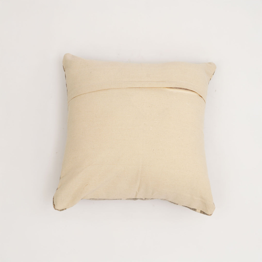 Desert Mosaic Printed Cushion – Earthy Green Geometric Design