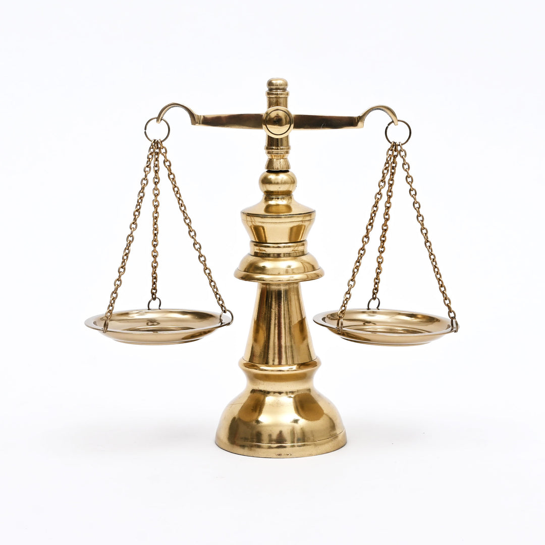 Antique Style Gold Balance Scale  | Library & Desk Décor