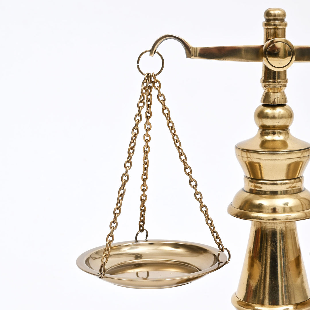 Antique Style Gold Balance Scale  | Library & Desk Décor