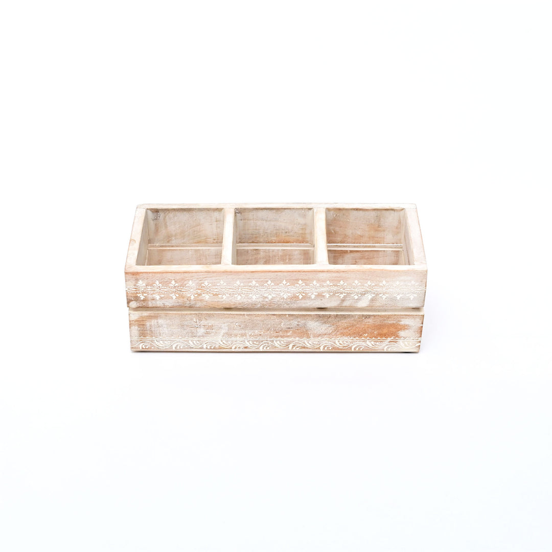 Wooden Cutlery Holder Kitchen Utensil Organiser