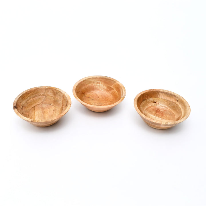 Large Wooden Bowls Set of 3 – Natural Finish
