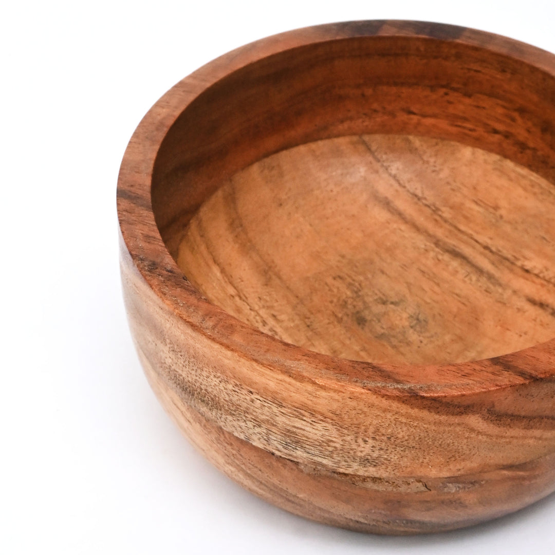 Medium Wooden Bowls Set of 4 – Natural Finish
