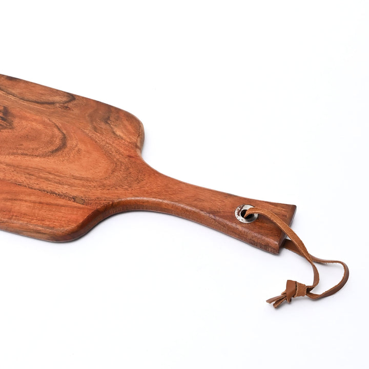 Wooden Paddle Cutting Board Set of 3 Kitchen Serving Boards