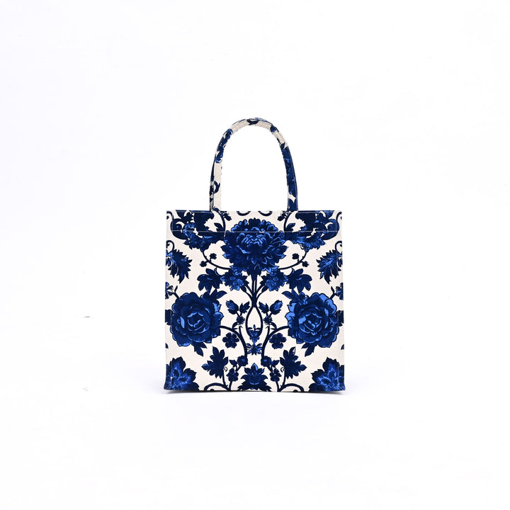 Floral Canvas Gift Bag – Elegant Reusable Tote