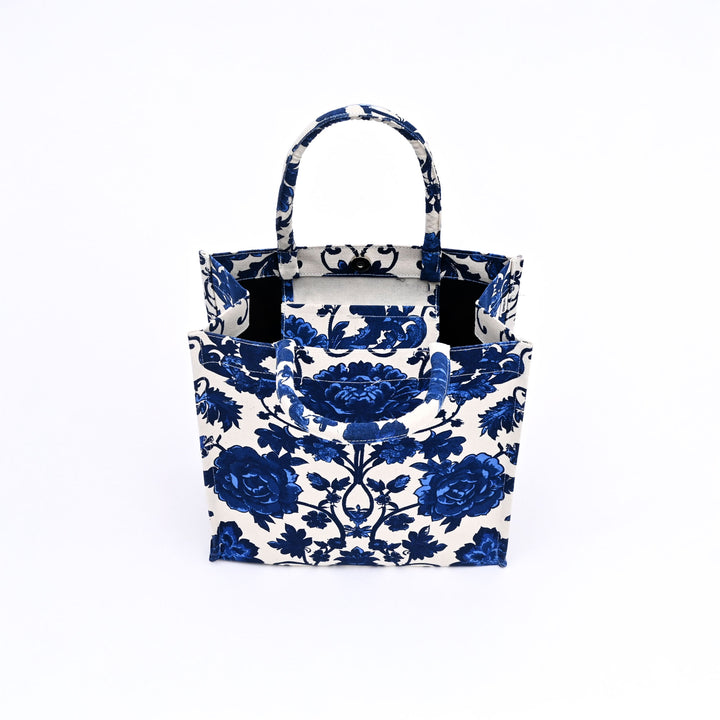 Floral Canvas Gift Bag – Elegant Reusable Tote