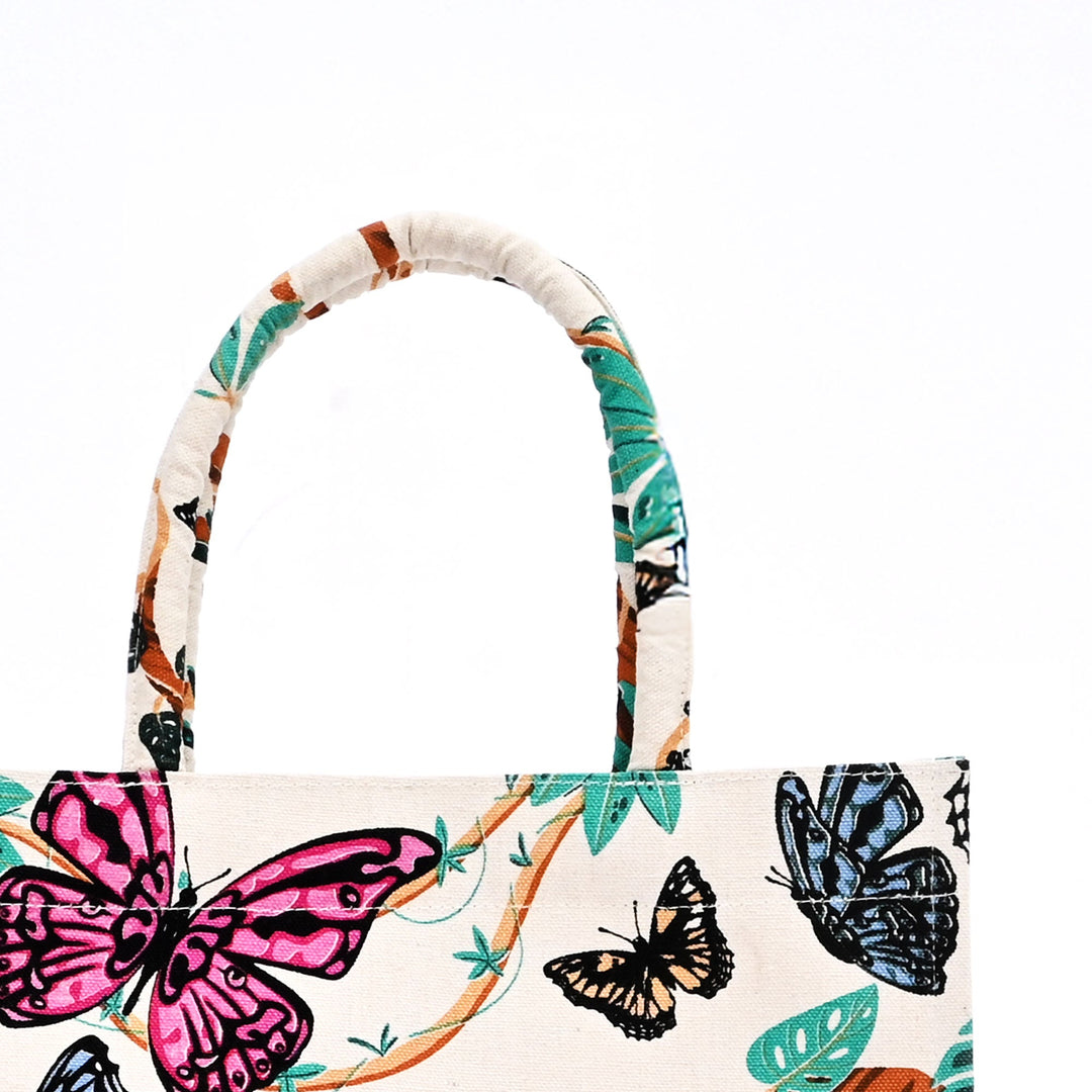 Reusable Butterfly Canvas Gift Bag – Eco-Friendly & Stylish