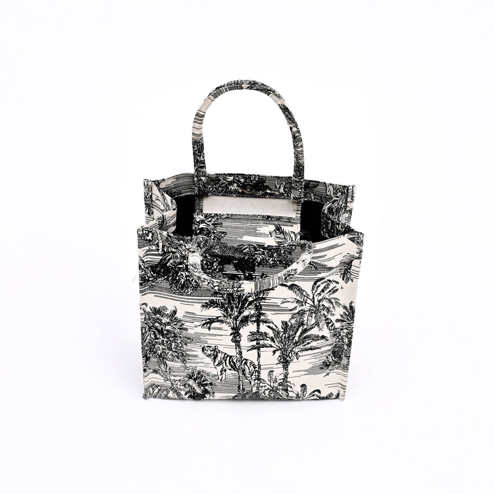 Wild Printed Canvas Gift Bag – Reusable Eco-Friendly Tote