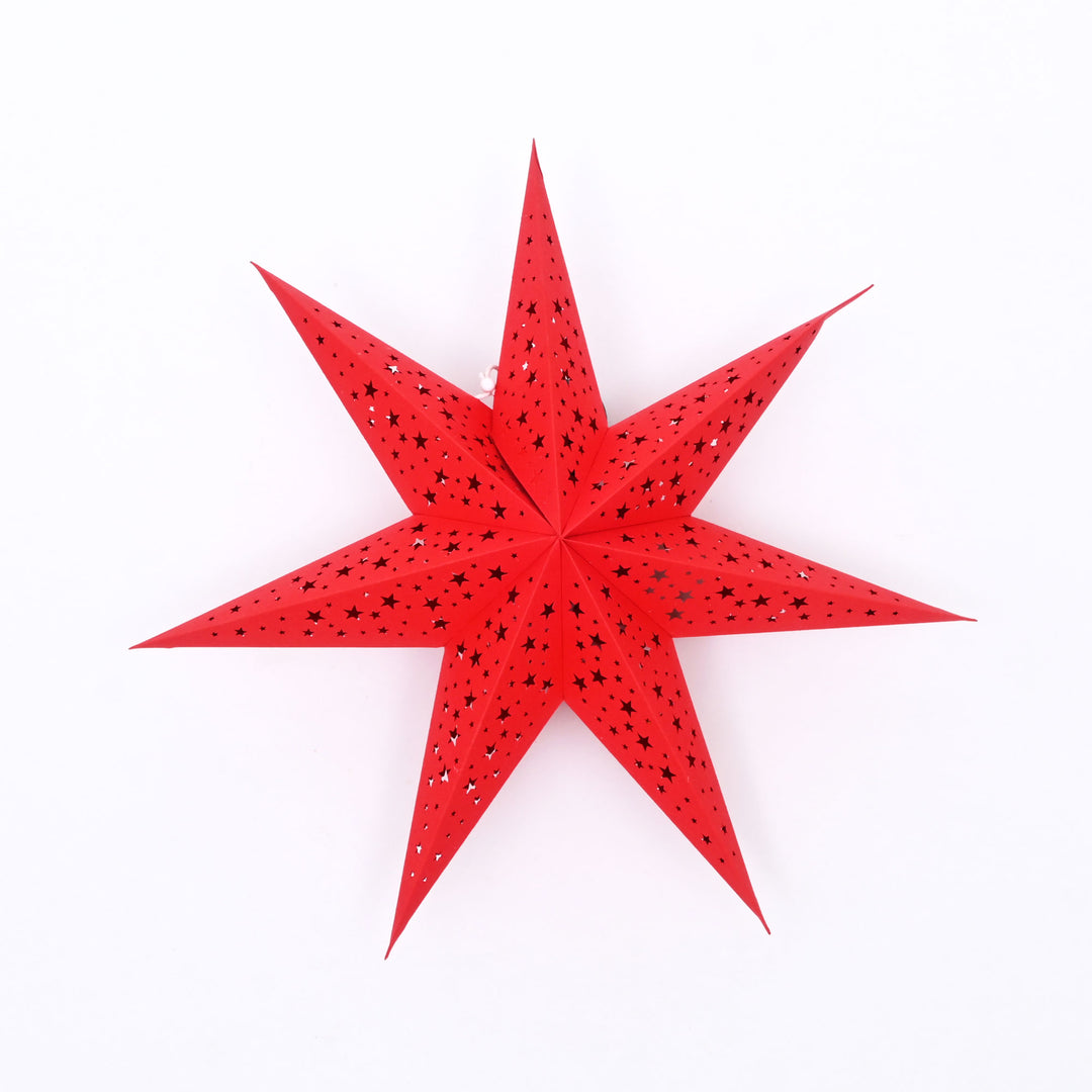 7-Point Paper Star Christmas Hanging Décor – 46 cm