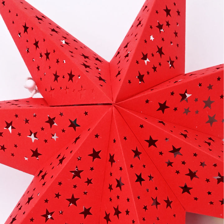 7-Point Paper Star Christmas Hanging Décor – 46 cm