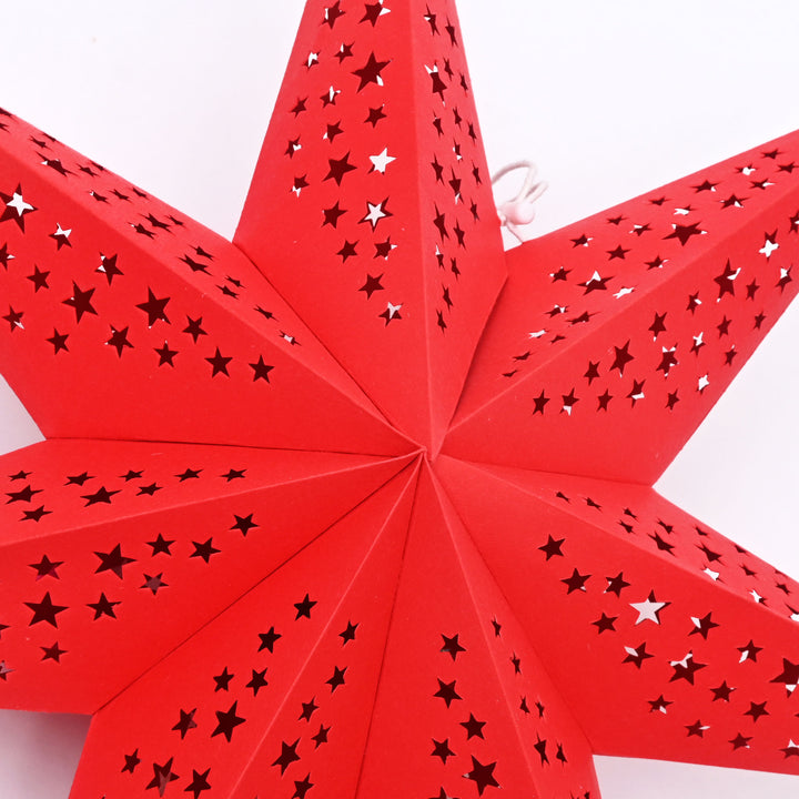 Scandinavian 7- Point Paper Star – Christmas Decor 60 cm