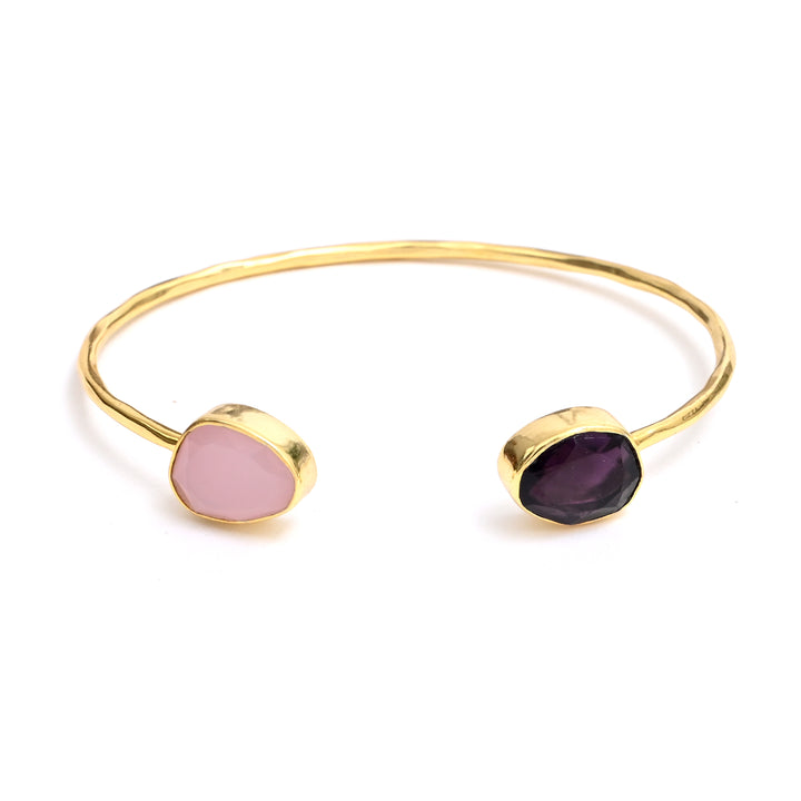 Dual-Tone Bangle – Blush & Purple